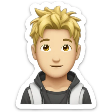 Gojo saturo anime character  sticker