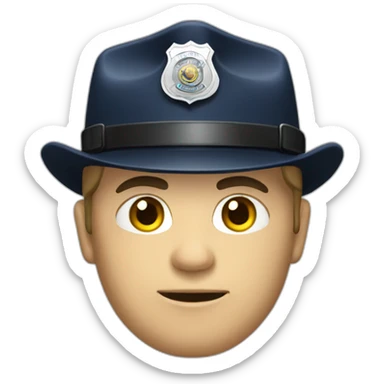police investigator sticker