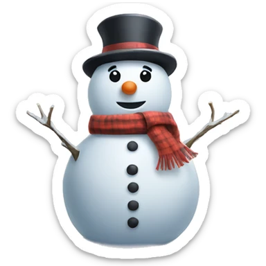 snowman sticker