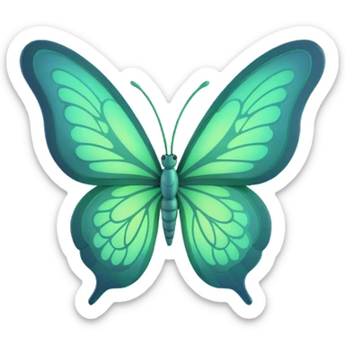 Enhance the butterfly's wings with more intricate, elegant details—add fine vein patterns, subtle layered textures, and delicate ornamental accents. Keep the vibrant #c0ff53 green, glowing highlights, magical particles, dreamy aura, and transparent background. 3D cartoon, digital fantasy art style. sticker