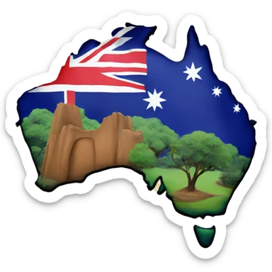 Australia country  sticker
