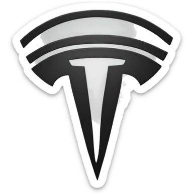 Tesla logo sticker