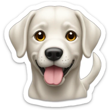 un chien qui rigole sur chat sticker