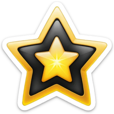 ★☆ - this shows full star and empty star but I want is first half black and second half empty sticker