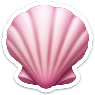 Pink shell sticker