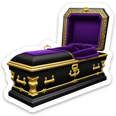 goth coffin sticker