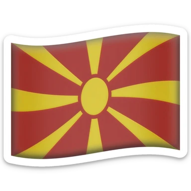 flag of North Macedonia sticker