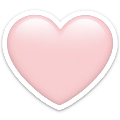 Heart in a light pink  sticker