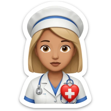 ICU Nurse doing cpr  sticker