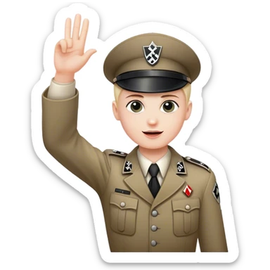 nazi salut sticker