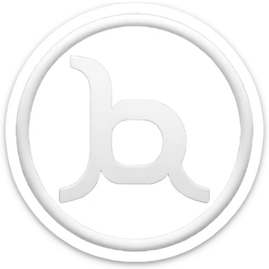 Black circle with “MB” written on in the middle of it. Nothing else sticker