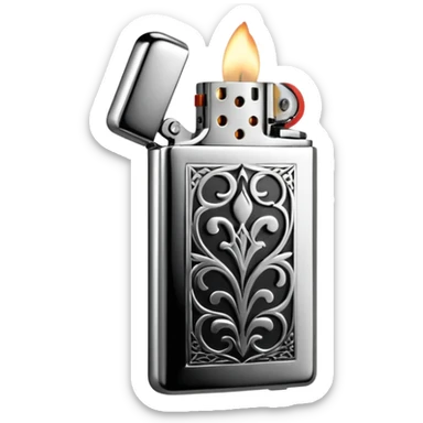 hipster lighter sticker