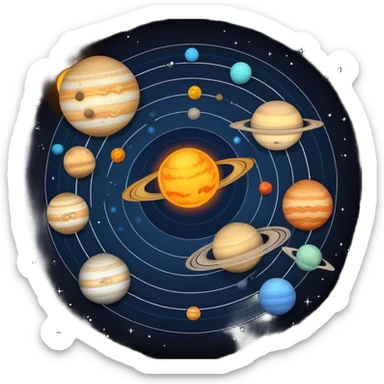 Solar system  sticker