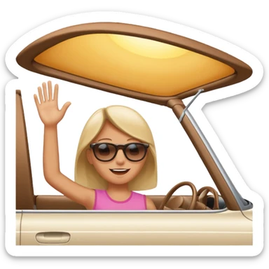 Hanging out sun roof sticker