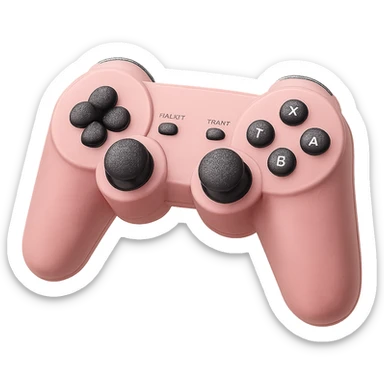 pink game joystick sticker