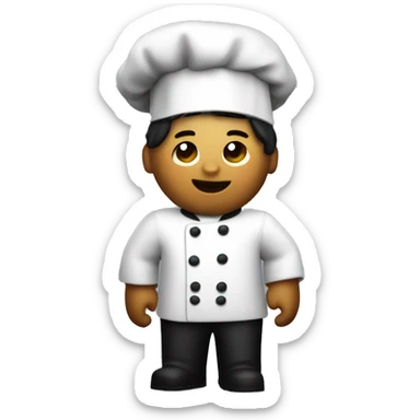 roblox character with chef clothes sticker