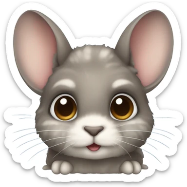 Brown chinchilla  sticker
