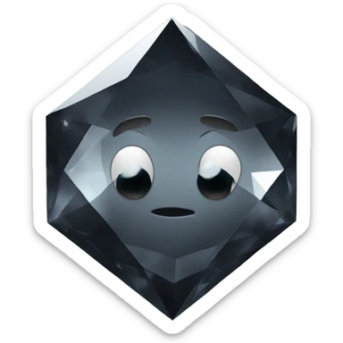 Black Diamond emoji sticker