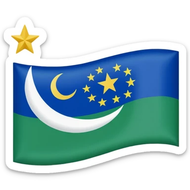Uzbekistan flag sticker