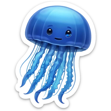 simple jellyfish sticker