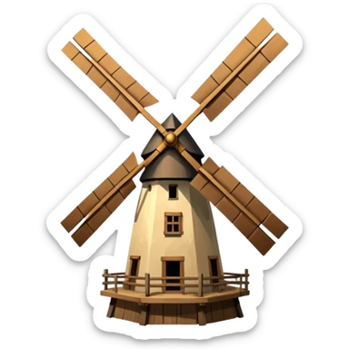 Windmill sticker