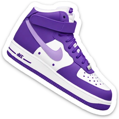 purple nike forces sticker