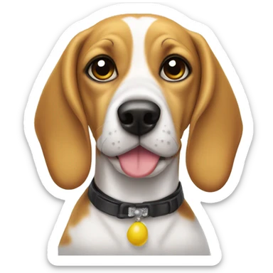 Lemon drop beagle sticker