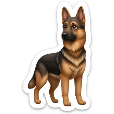 German shepherd dog sticker