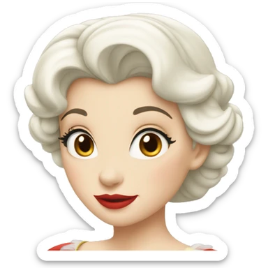 Blanche neige moderne sticker