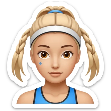 intelligence artificielle femme sportive sticker