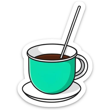 Metal dipper dirty  sticker