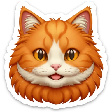 Cat cute emoji sticker