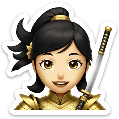 Golden Samurai sticker