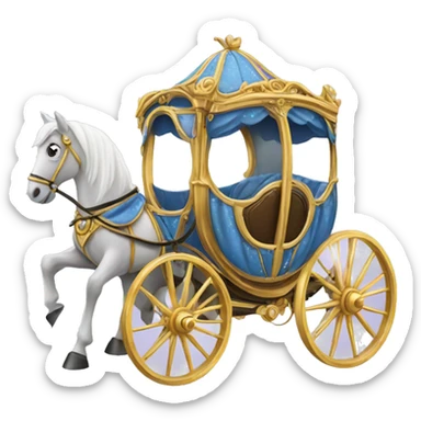Cinderella Horse and carriage sticker