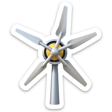 home wind turbine sticker