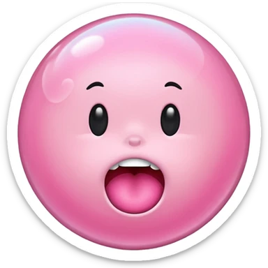 Chicle rosado sticker