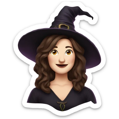 kathryn hahn as a witch sticker
