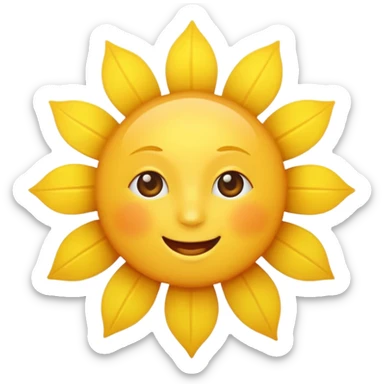 Sunshine mood sticker