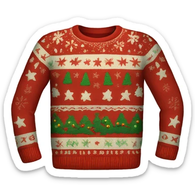 ugly christmas sweater sticker