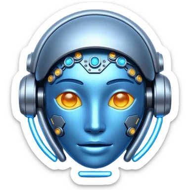 ma an emoji of AI sticker