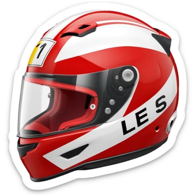 charles leclerc helmet sticker