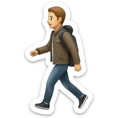 pedestrian  sticker