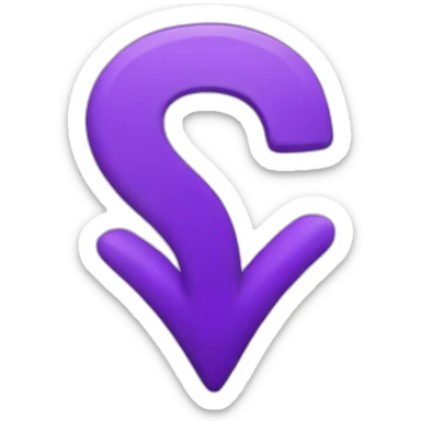 purple checkmark sticker