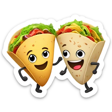 Taco burrito wa nanananana bananana boonoonoo banyana sticker