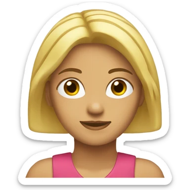 Chica rubia de altura 1.60 sticker