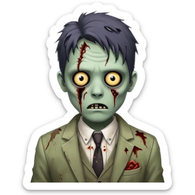 Zombie estiloso sticker