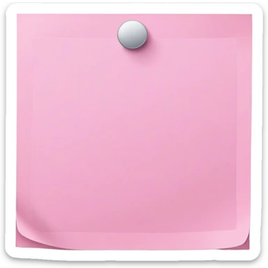 Light pink reminder sticker