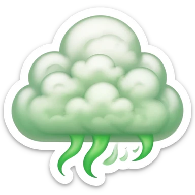 green fart smoke sticker