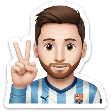 Messi doing the ok sign  sticker