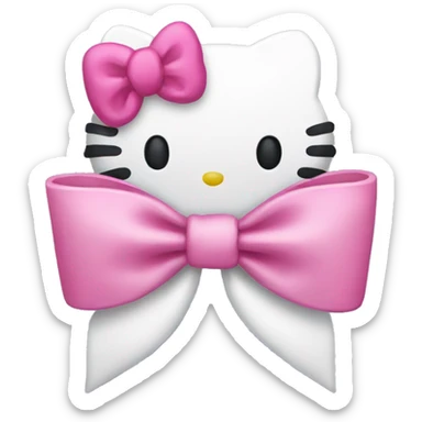 Hello kitty bow  sticker